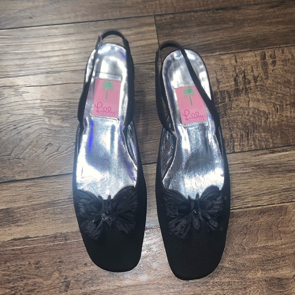 Lilly Pulitzer butterfly y2k flats heels formal preppy classic spring party - Picture 2 of 4